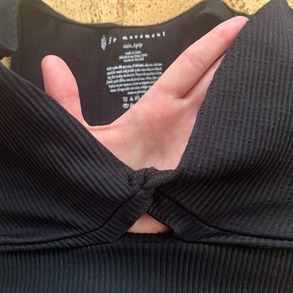 FREE People Movement Black Crop Tank - Picture 2 of 5
